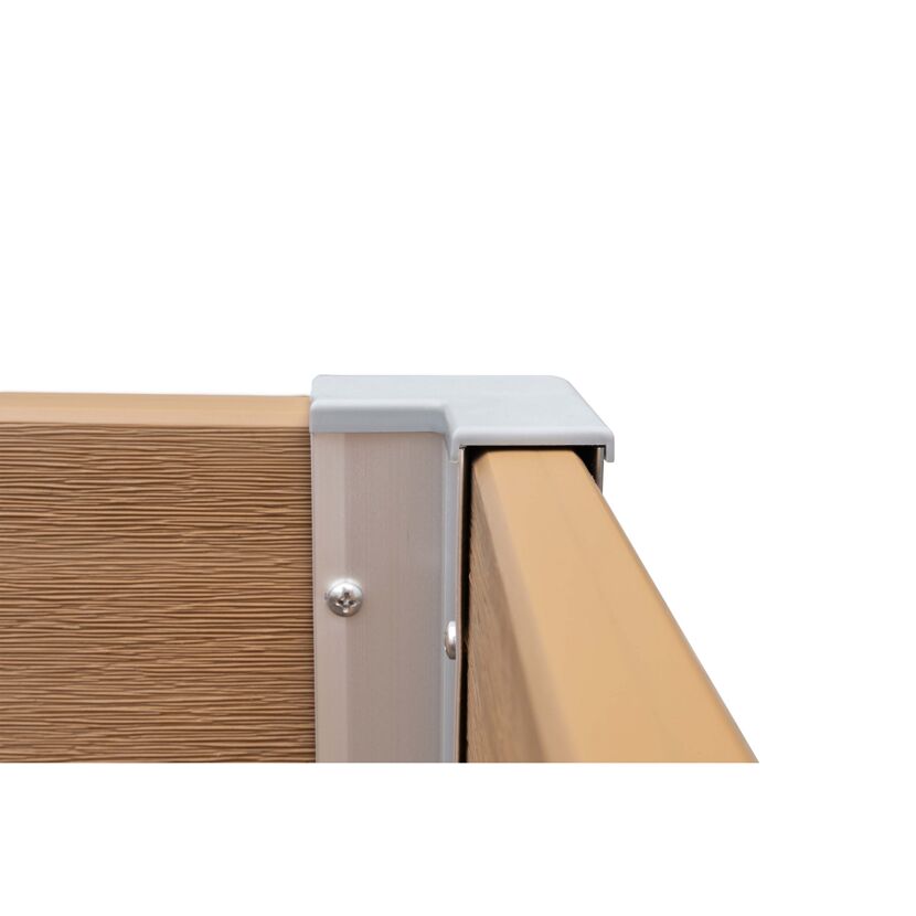 XL-Hochbeet WPC sand 200 x 100 x 75 cm