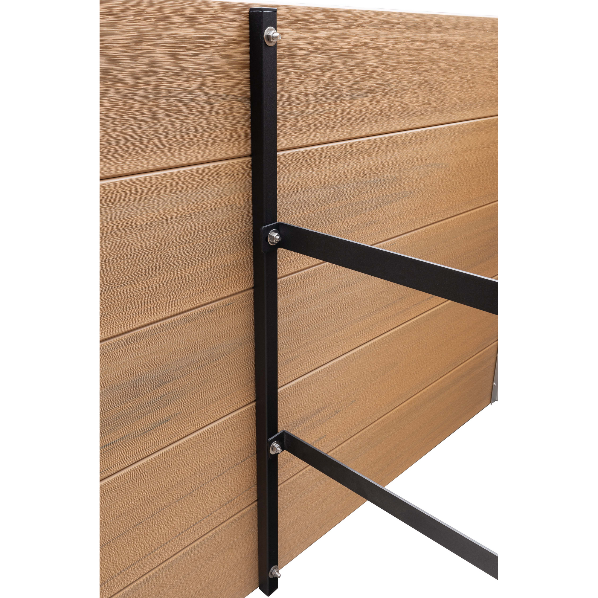 XL-Hochbeet WPC sand 200 x 100 x 75 cm