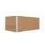 XL-Hochbeet WPC sand 200 x 100 x 75 cm