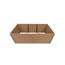 XL-Hochbeet WPC sand 200 x 100 x 75 cm