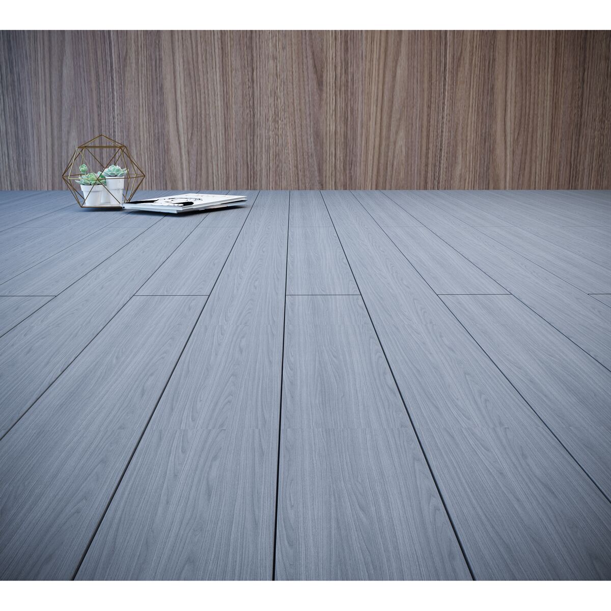 Terrassendiele WPC matt-grau 14,5 x 200 x 2,1 cm