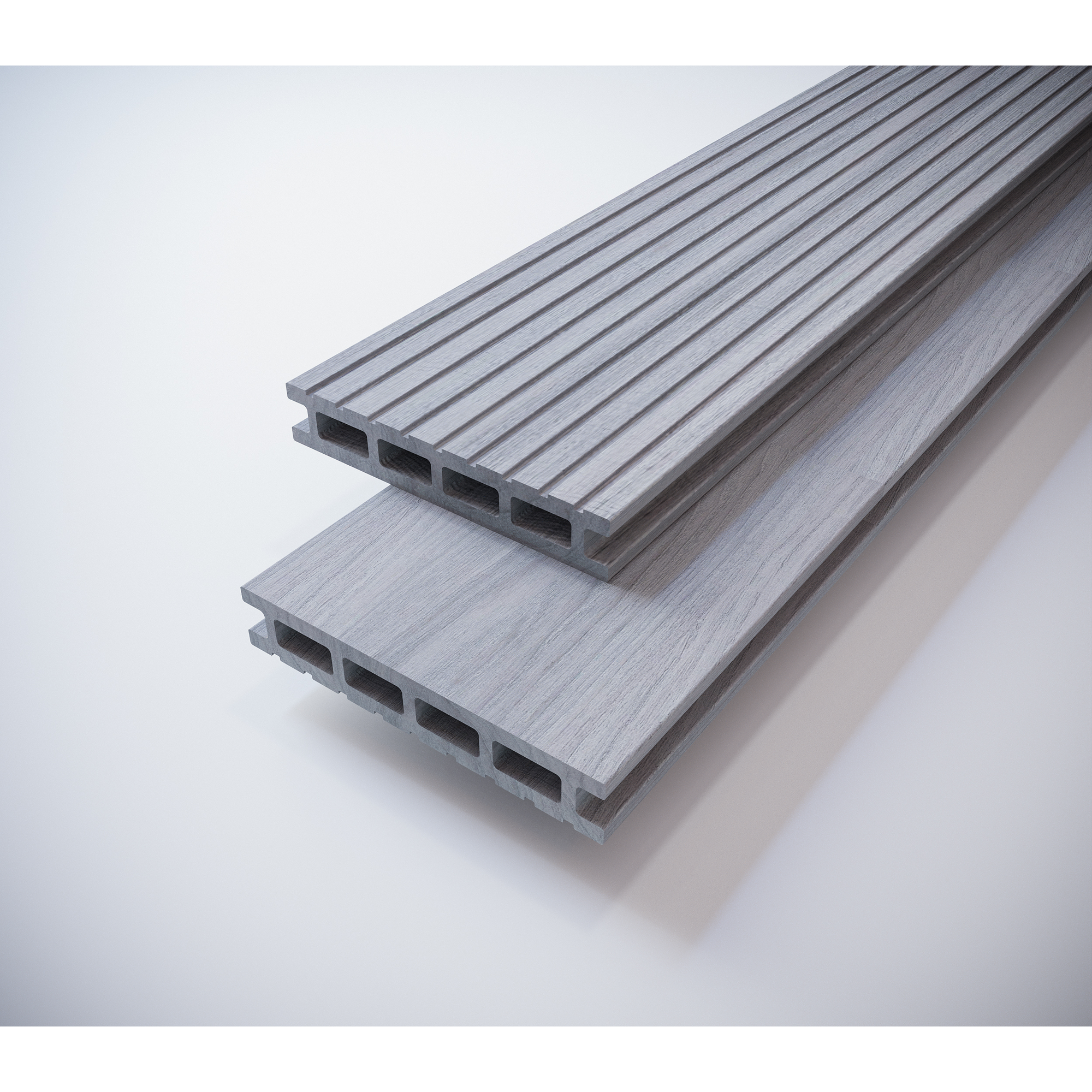 Terrassendiele WPC matt-grau 14,5 x 200 x 2,1 cm