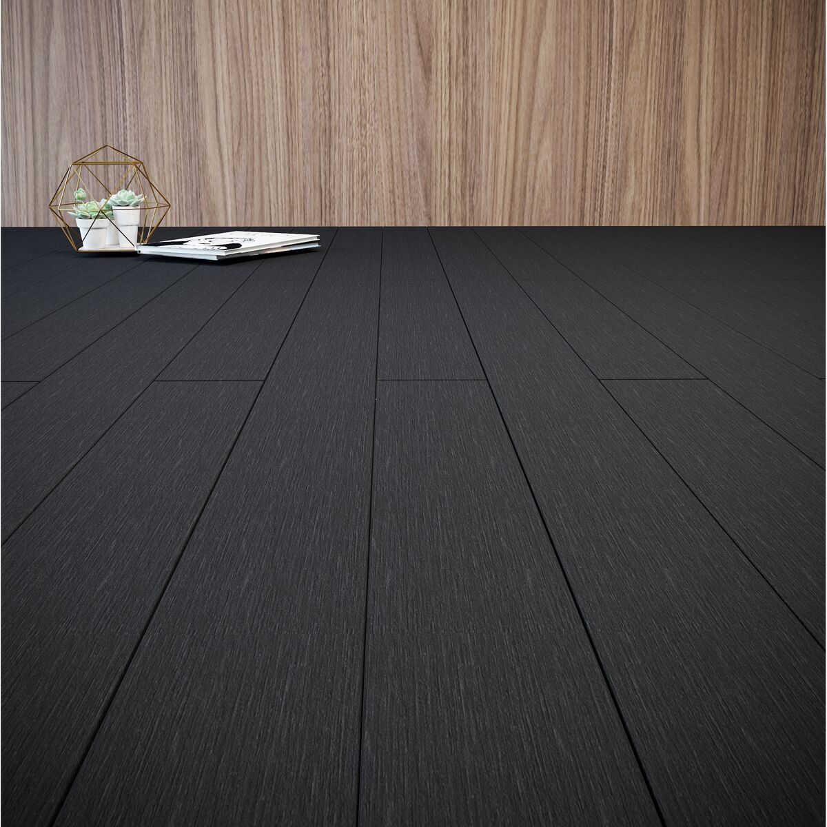 Terrassendiele WPC matt-anthrazit 14,5 x 200 x 2,1 cm