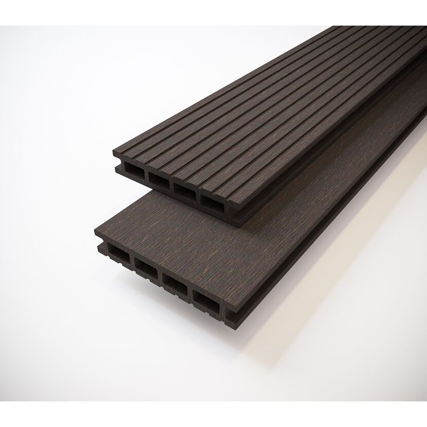 Terrassendiele WPC matt-anthrazit 14,5 x 200 x 2,1 cm