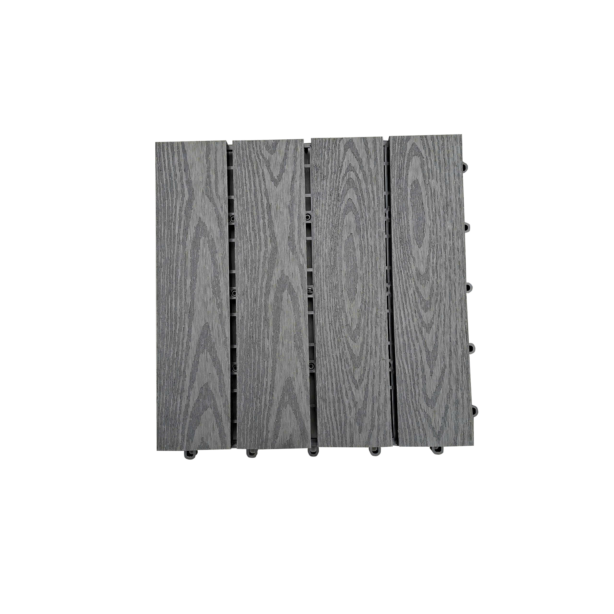 Klickfliese WPC anthrazit 30 x 30 x 2 cm 4 Stück