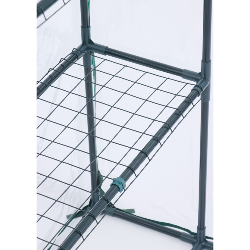 Foliengewächshaus 'Mara' transparent/grün 73 x 195 x 143 cm