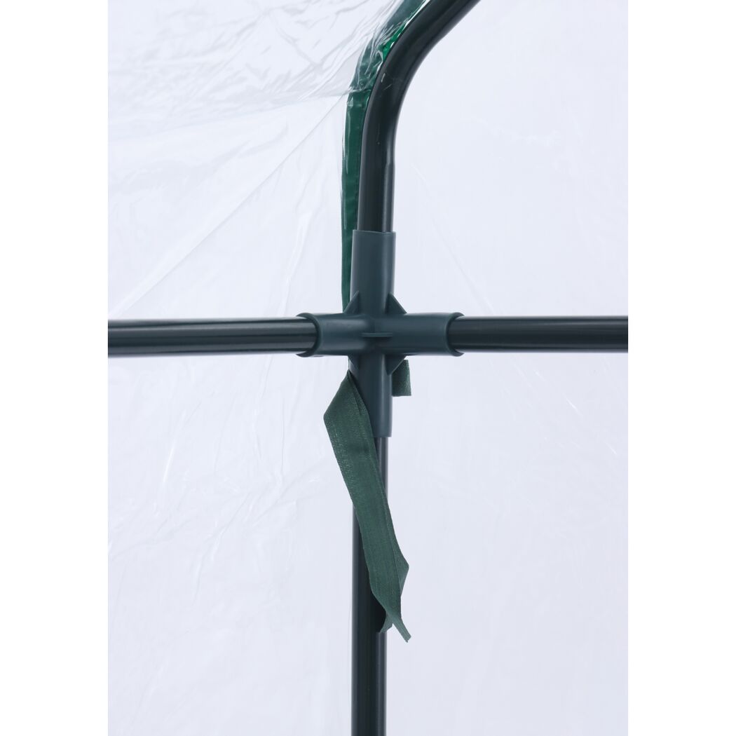 Foliengewächshaus 'Mara' transparent/grün 73 x 195 x 143 cm