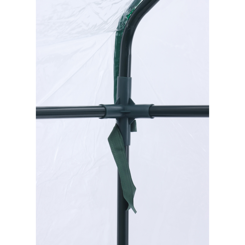 Foliengewächshaus 'Mara' transparent/grün 73 x 195 x 143 cm