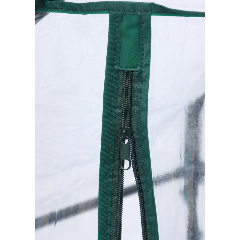 Foliengewächshaus 'Mara' transparent/grün 73 x 195 x 143 cm