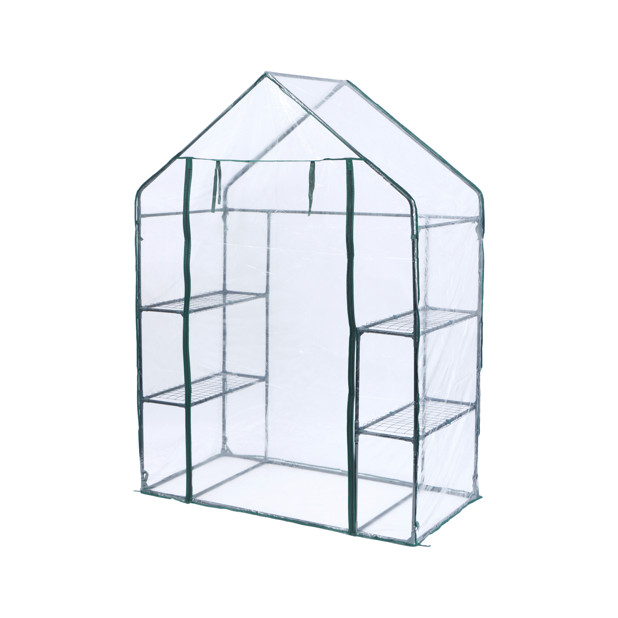 Foliengewächshaus 'Mara' transparent/grün 73 x 195 x 143 cm