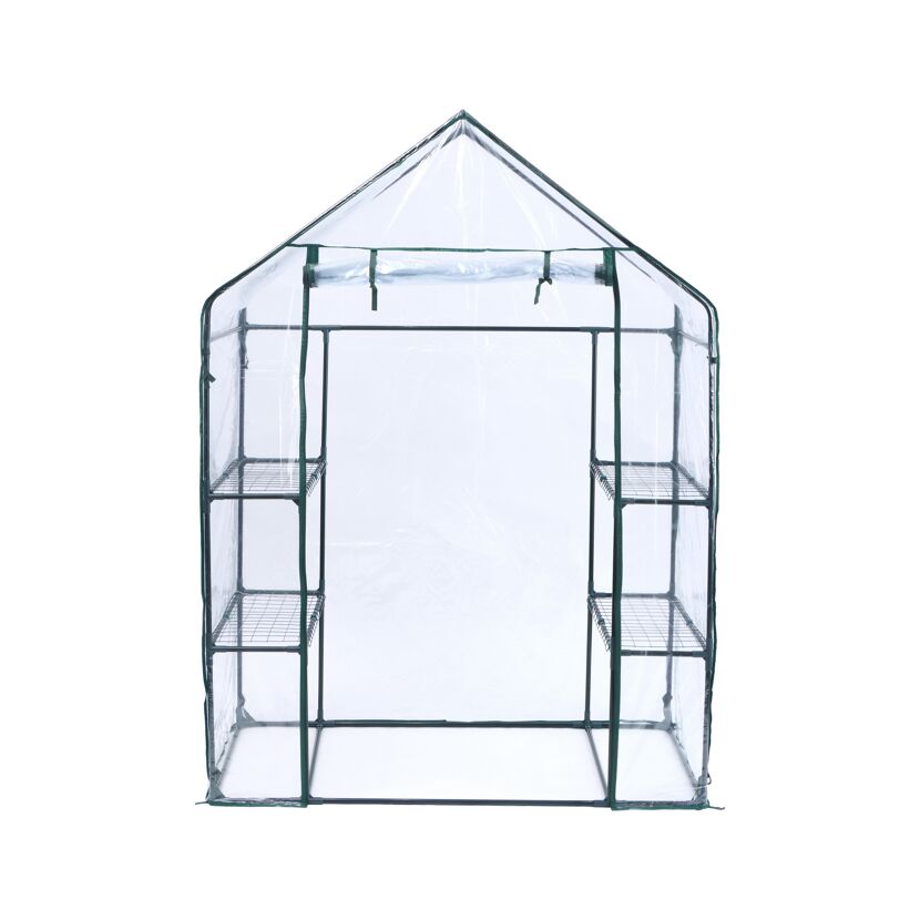 Foliengewächshaus 'Mara' transparent/grün 73 x 195 x 143 cm
