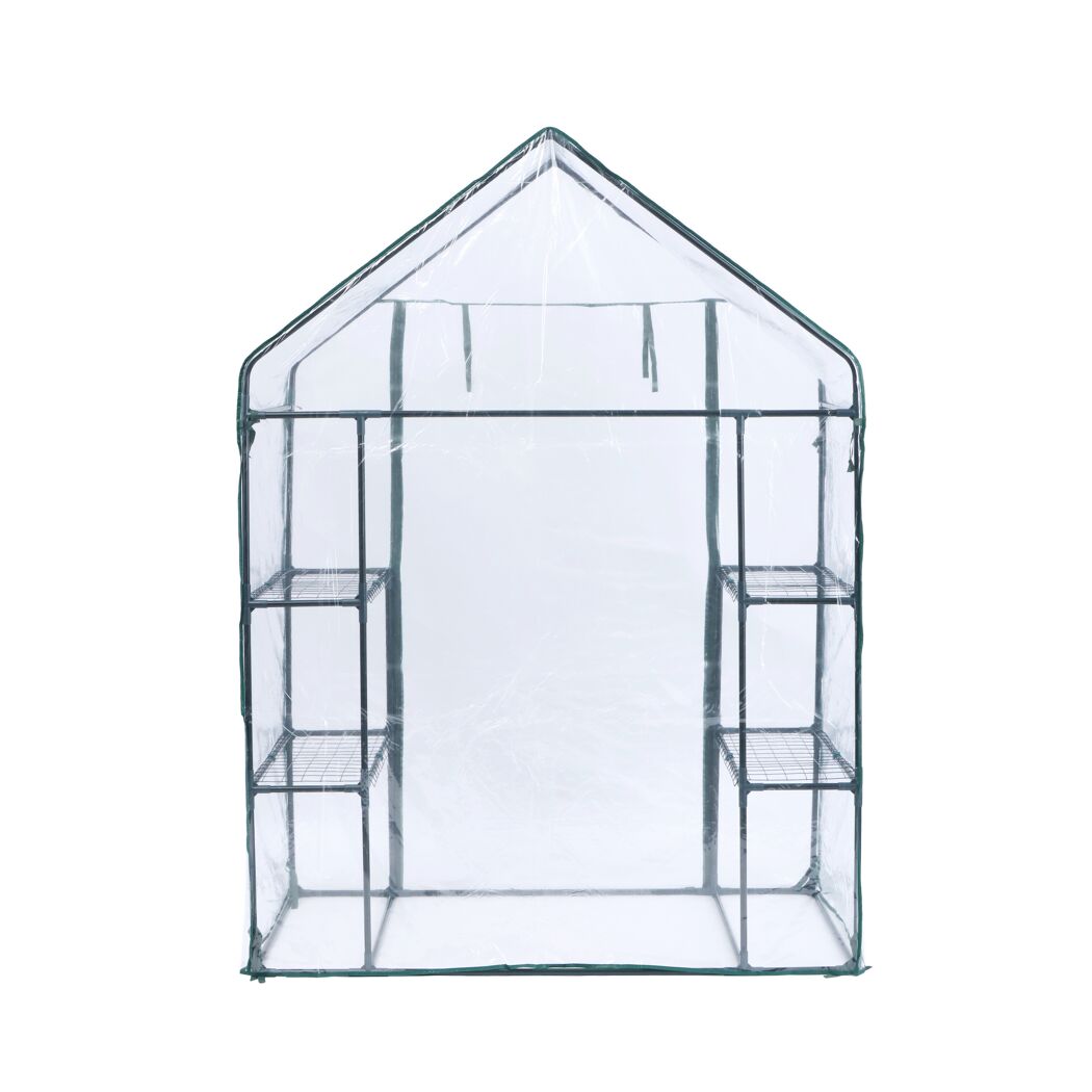 Foliengewächshaus 'Mara' transparent/grün 73 x 195 x 143 cm