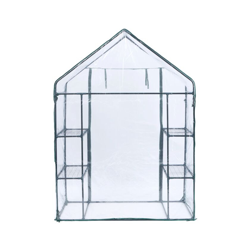 Foliengewächshaus 'Mara' transparent/grün 73 x 195 x 143 cm