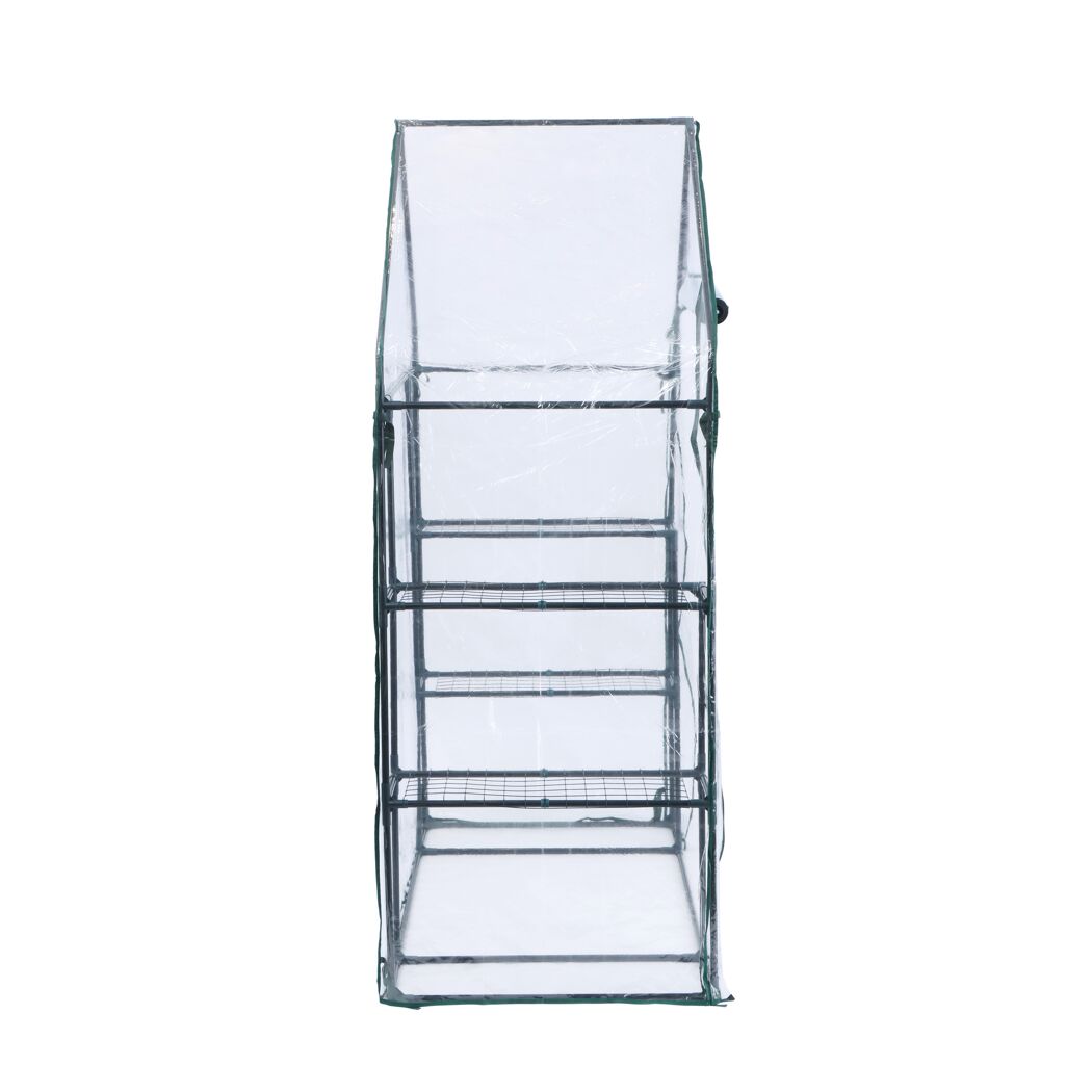 Foliengewächshaus 'Mara' transparent/grün 73 x 195 x 143 cm