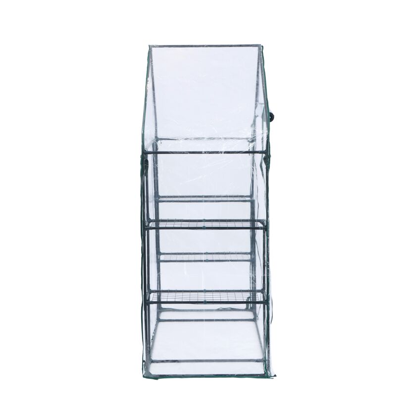 Foliengewächshaus 'Mara' transparent/grün 73 x 195 x 143 cm