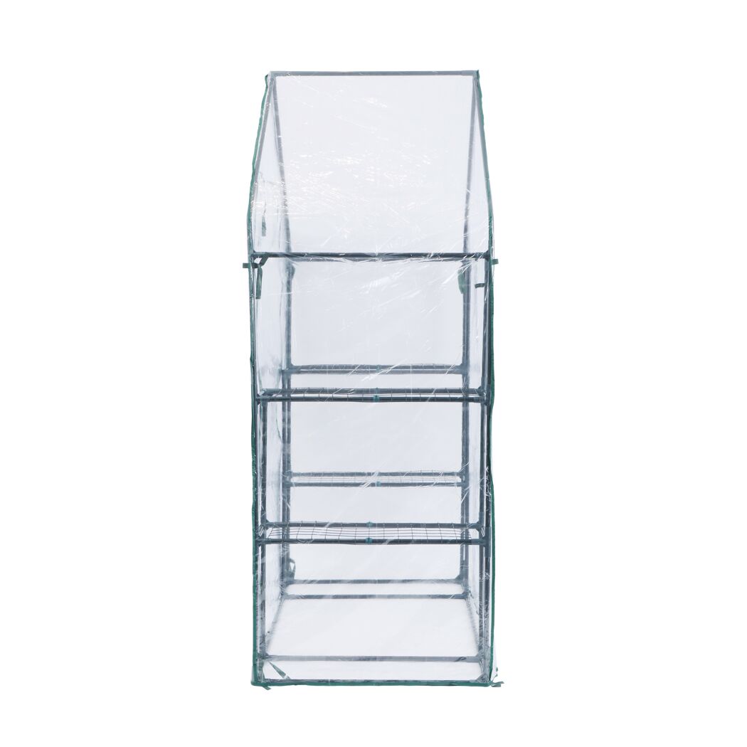 Foliengewächshaus 'Mara' transparent/grün 73 x 195 x 143 cm