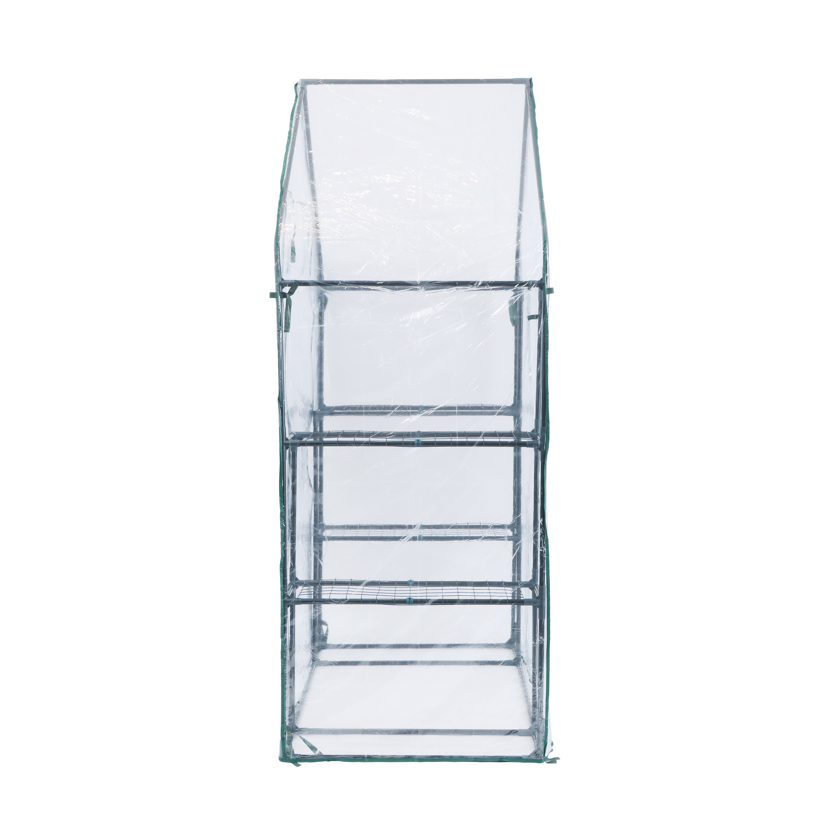 Foliengewächshaus 'Mara' transparent/grün 73 x 195 x 143 cm