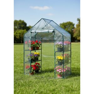 Foliengewächshaus 'Mara' transparent/grün 73 x 195 x 143 cm