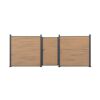 Zaun-Tor 'Tim' WPC sandfarben 103 x 175 x 16 cm