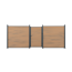 Zaun-Tor 'Tim' WPC sandfarben 103 x 175 x 16 cm