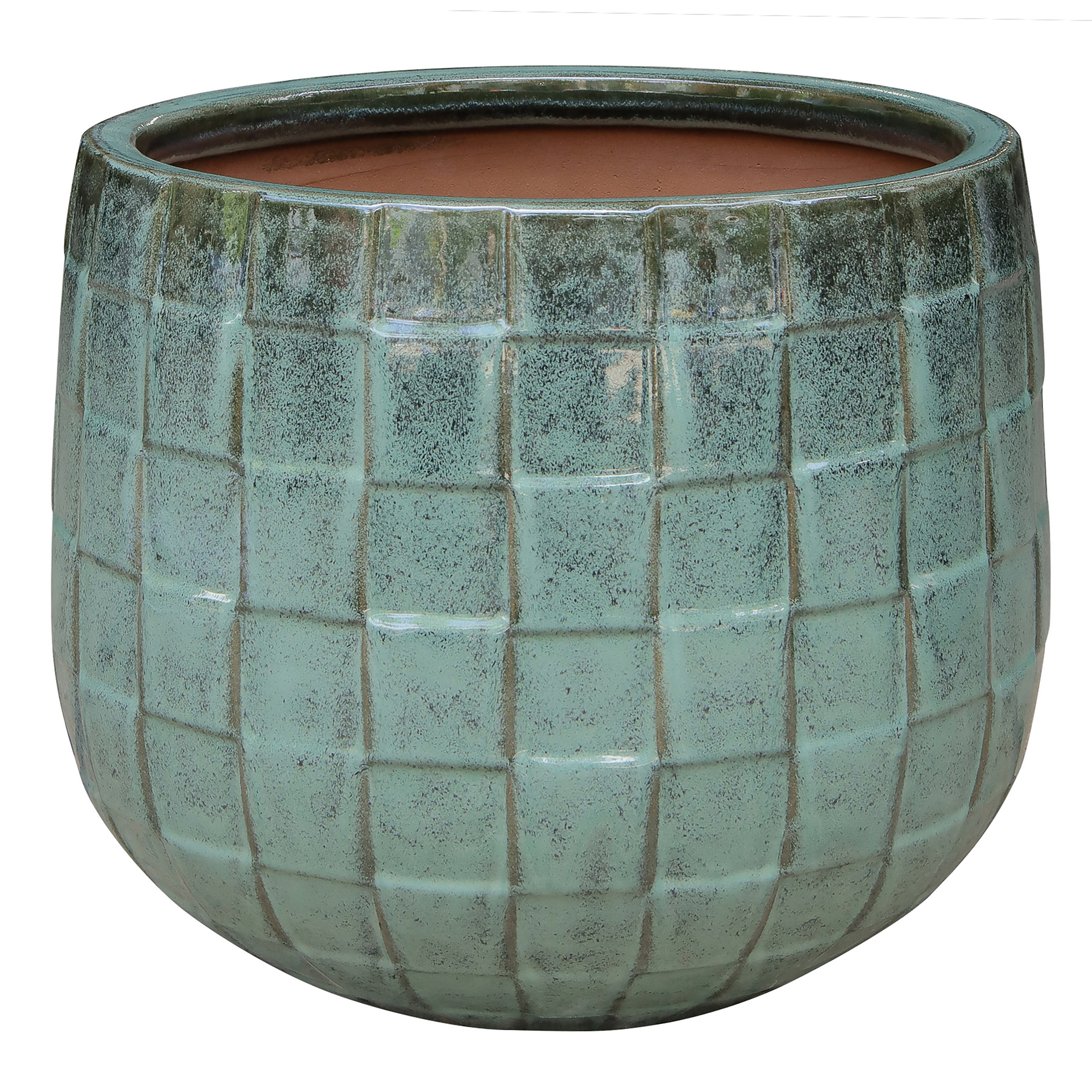 Pflanzgefäß 'Alba' grün Ø 37 x 32 cm