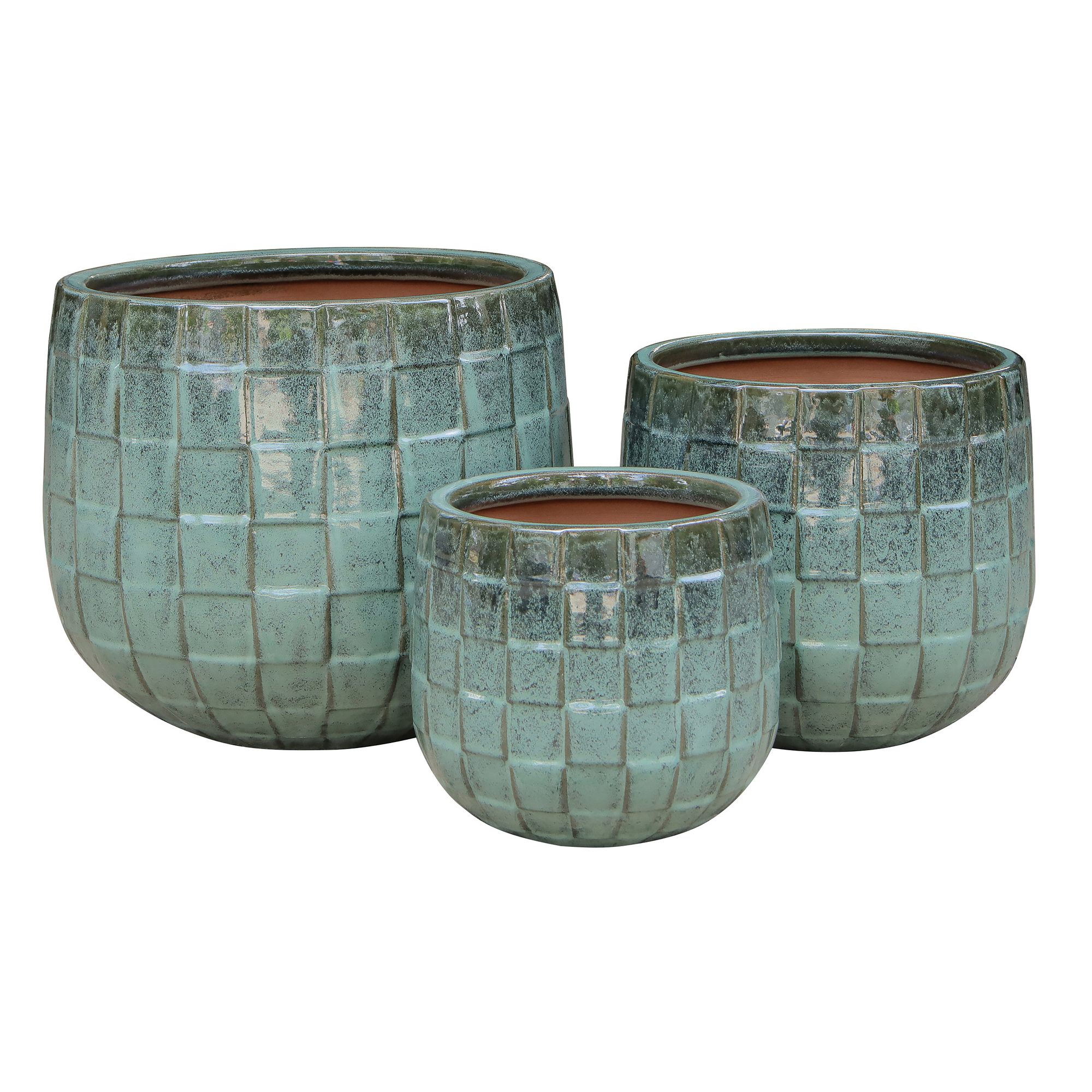 Pflanzgefäß 'Alba' grün Ø 29 x 26 cm