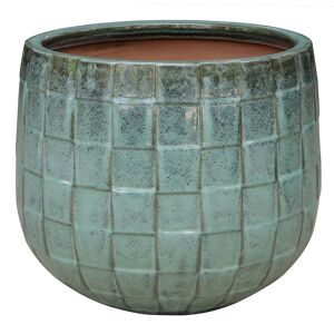 Pflanzgefäß 'Alba' grün Ø 23 x 20 cm