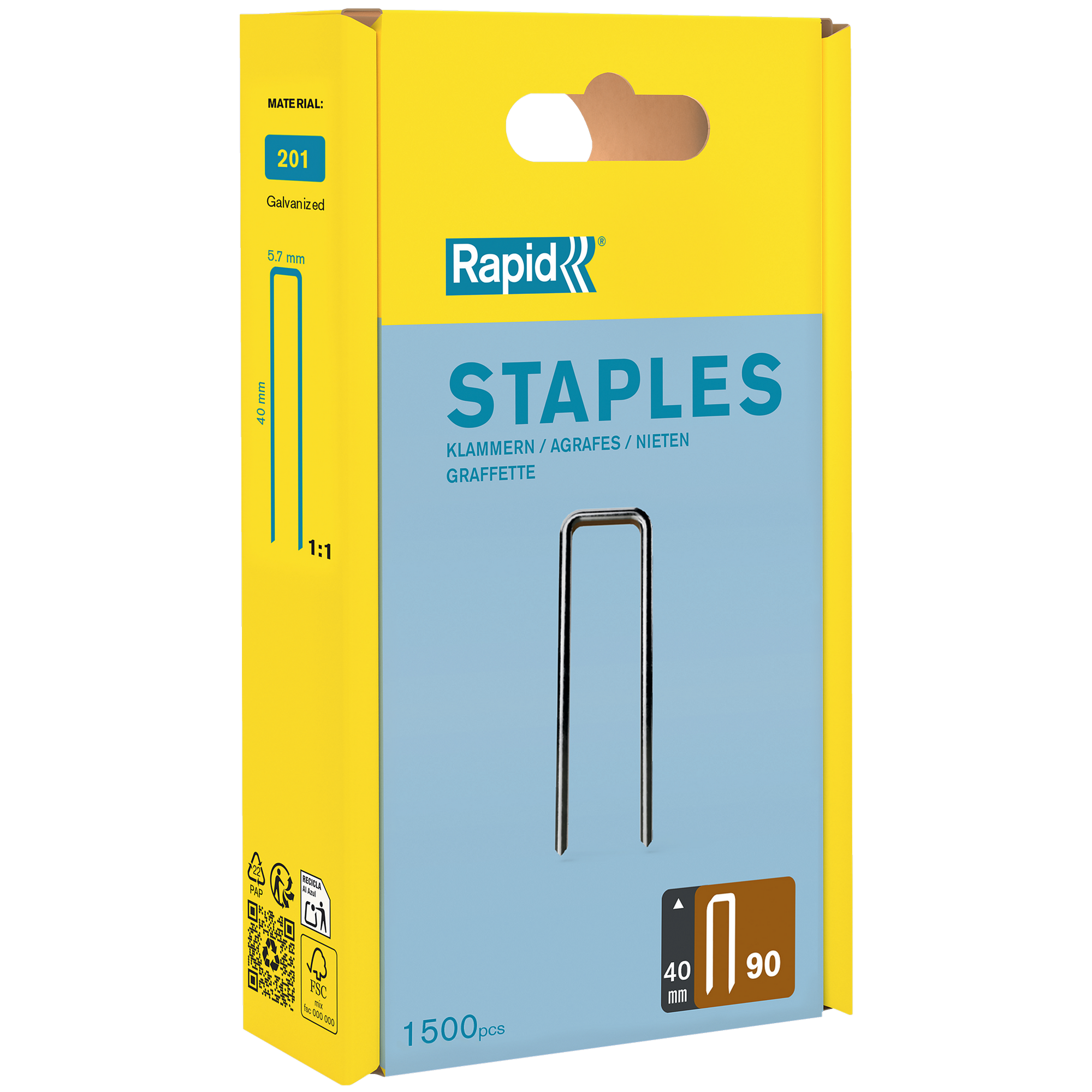 Klammern Typ 90/40 mm 1500 Stück