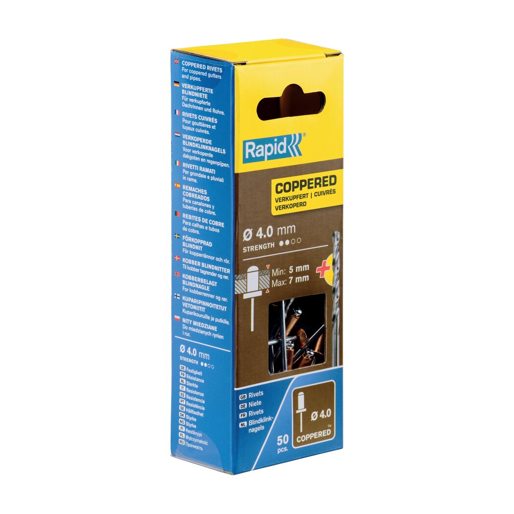 Blindniete Aluminium Ø 4 x 10 mm 50 Stück inkl. Bohrer