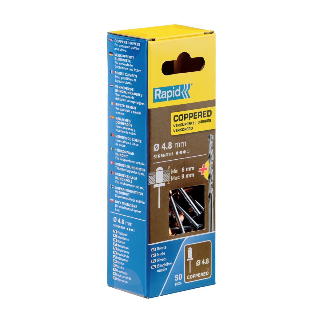 Blindniete Aluminium Ø 4,8 x 12 mm 50 Stück inkl. Bohrer