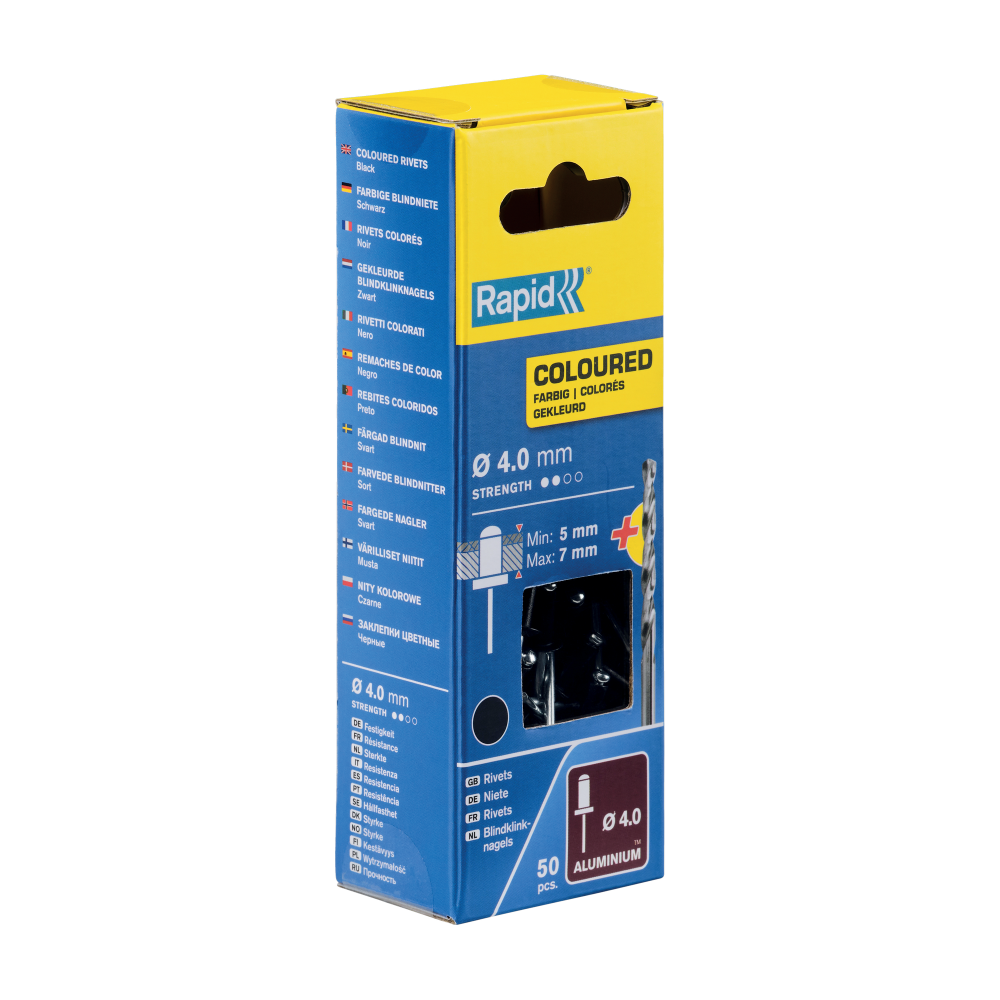 Blindniete Aluminium Ø 4 x 10 mm 50 Stück inkl. Bohrer