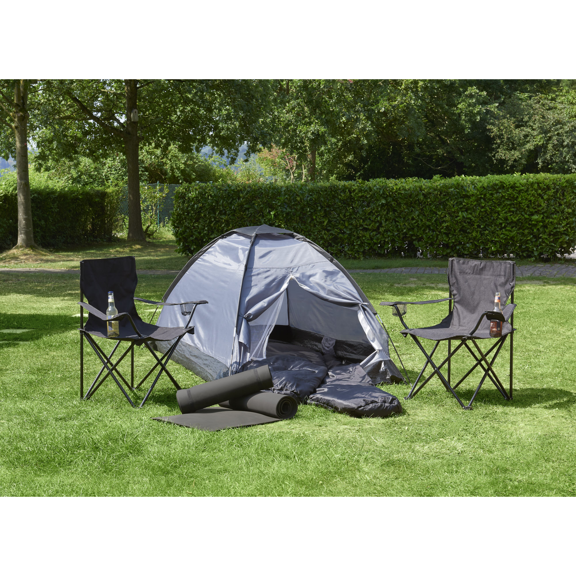 Festival- und Camping-Set grau 7-teilig