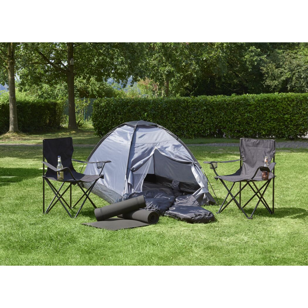 Festival- und Camping-Set grau 7-teilig