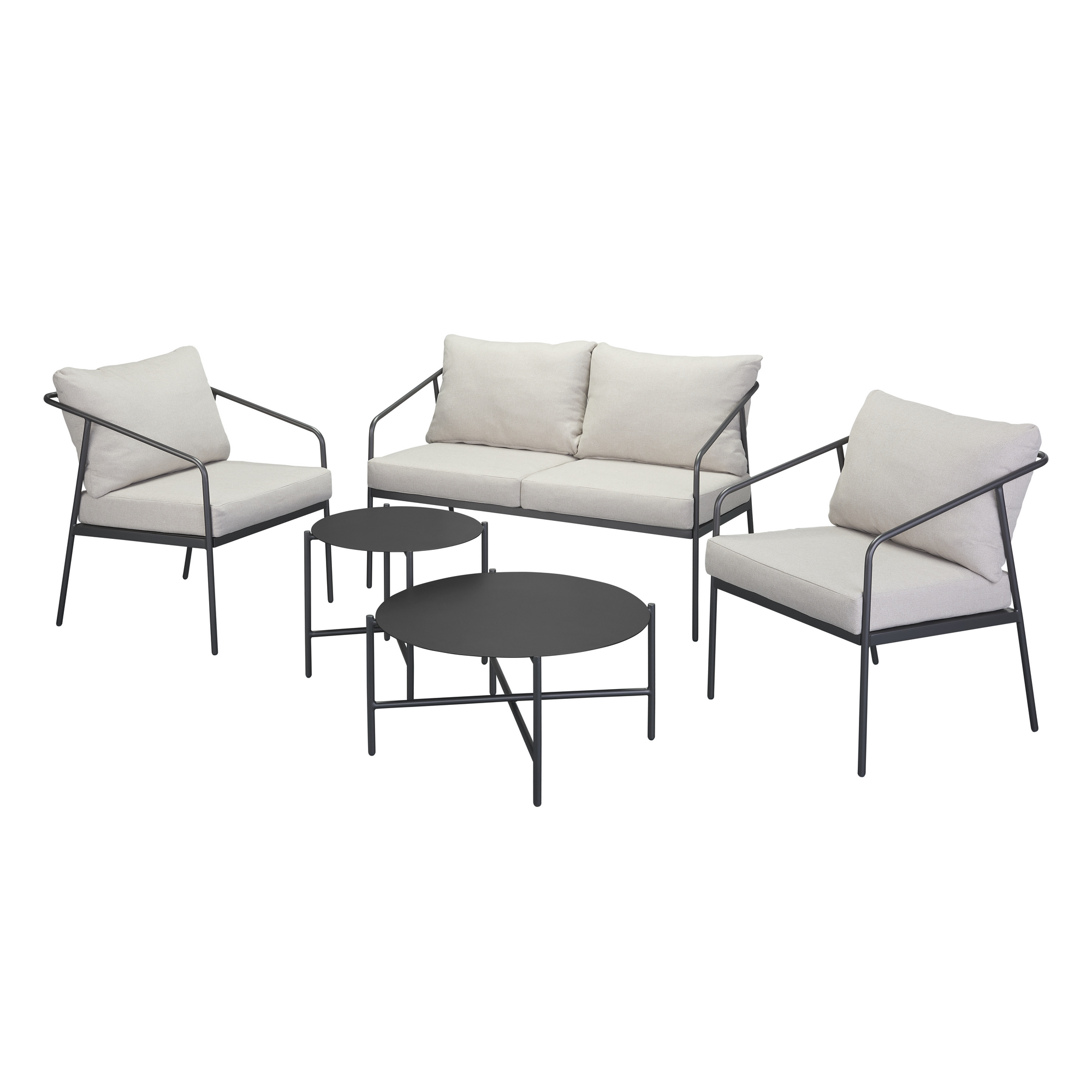 Gartenmöbel-Set 'Anouk' beige 5-teilig