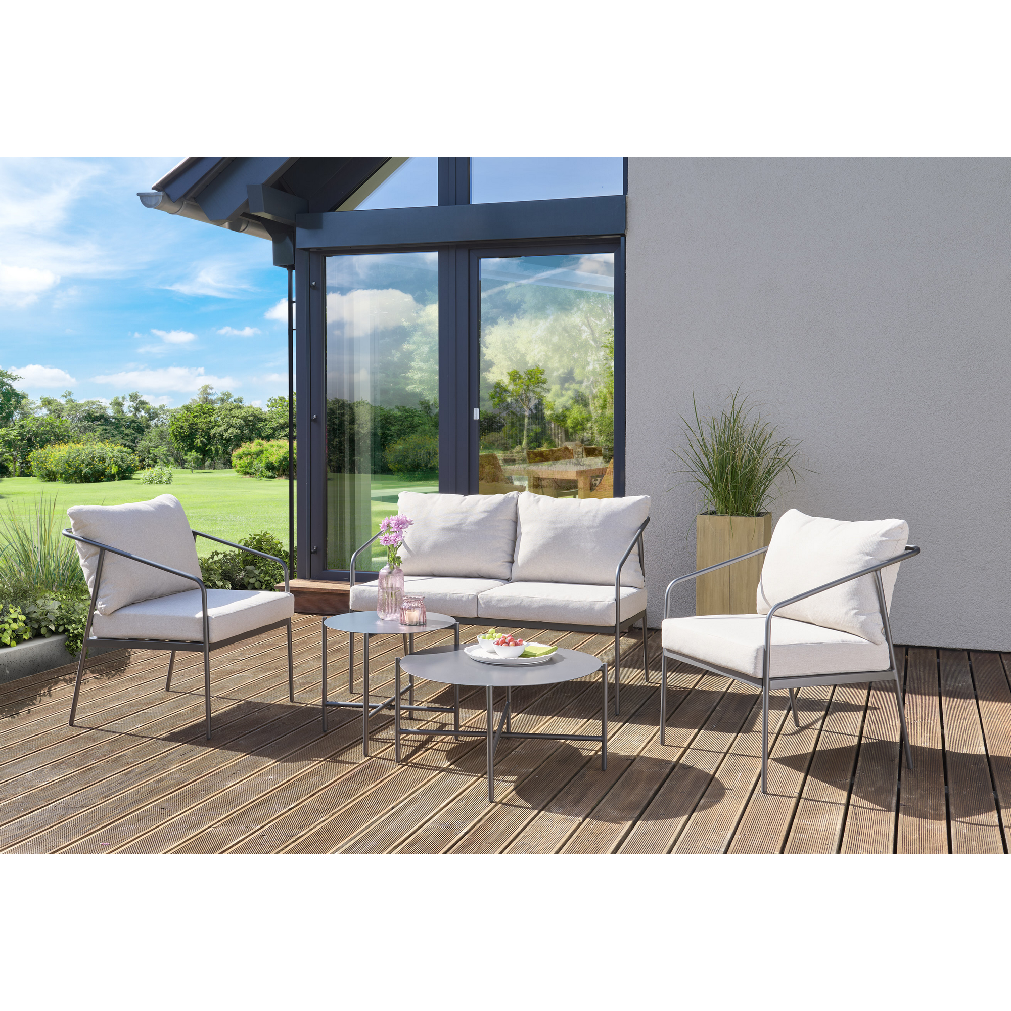 Gartenmöbel-Set 'Anouk' beige 5-teilig