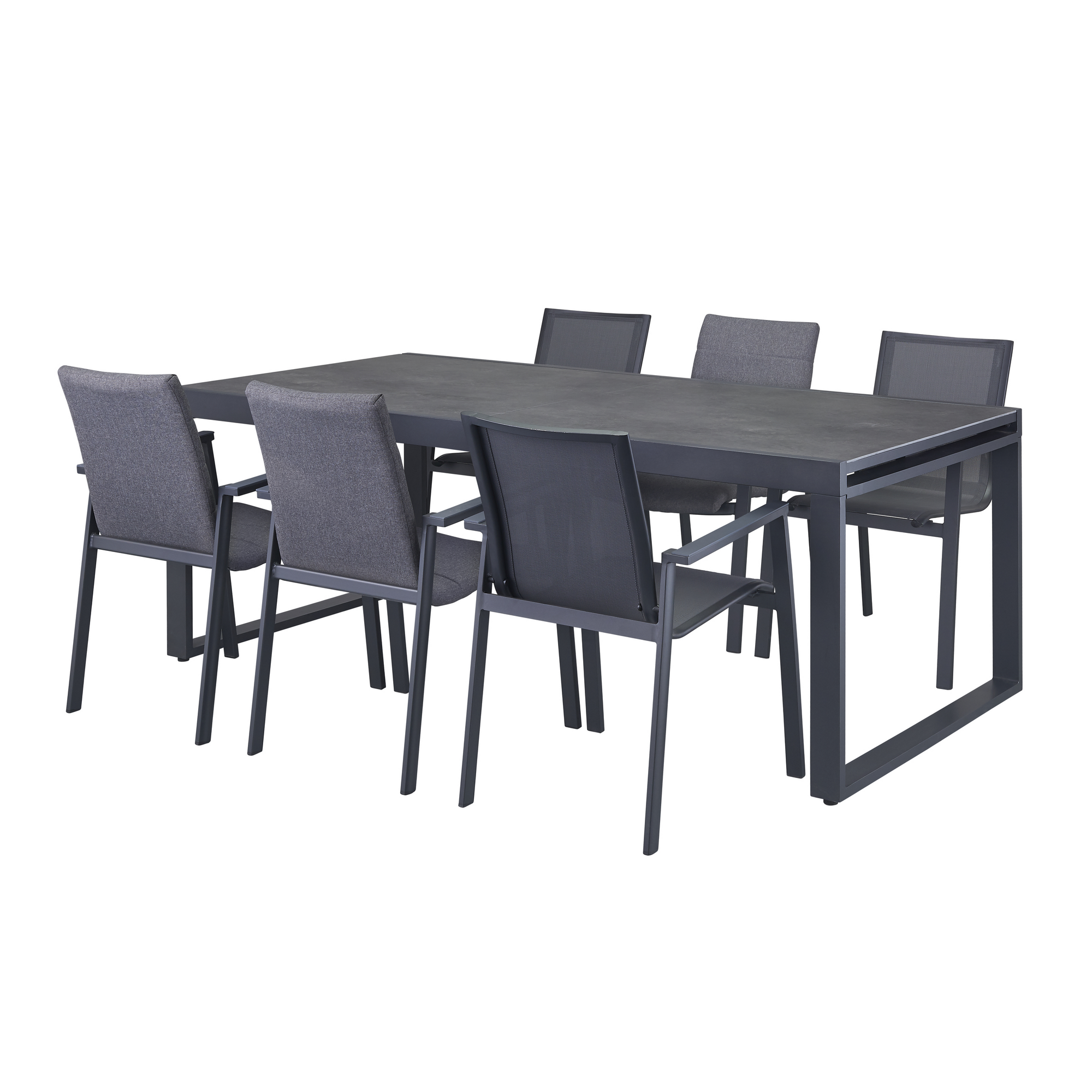 Ausziehtisch 'Chiara' anthrazit 200/310 x 75 x 100 cm