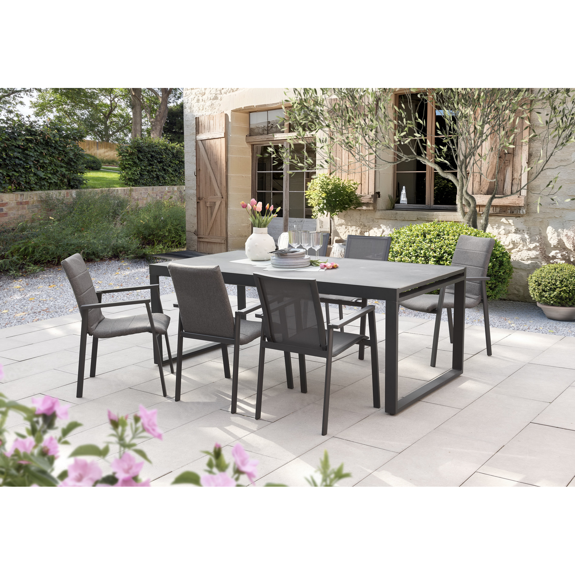 Ausziehtisch 'Chiara' anthrazit 200/310 x 75 x 100 cm