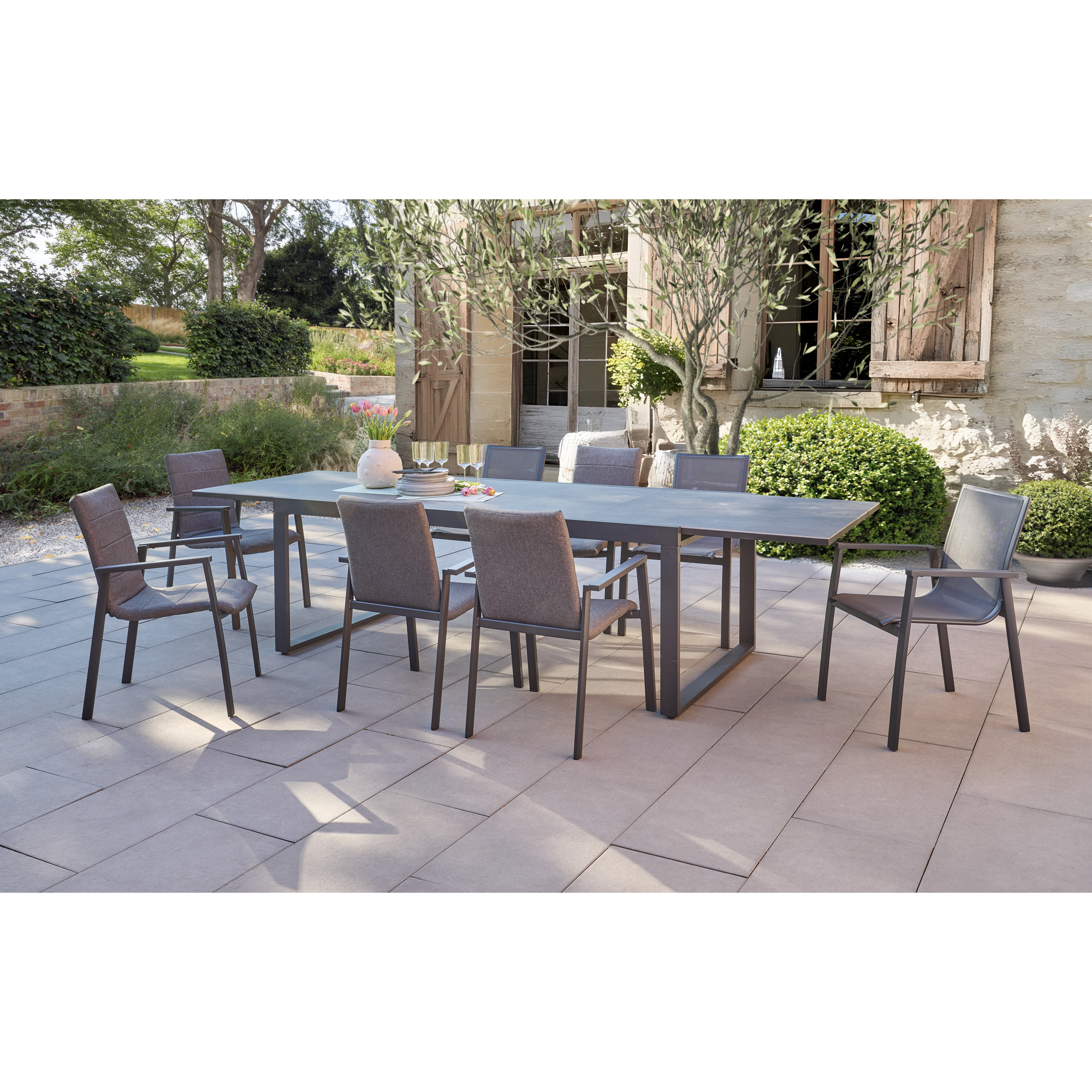 Ausziehtisch 'Chiara' anthrazit 200/310 x 75 x 100 cm