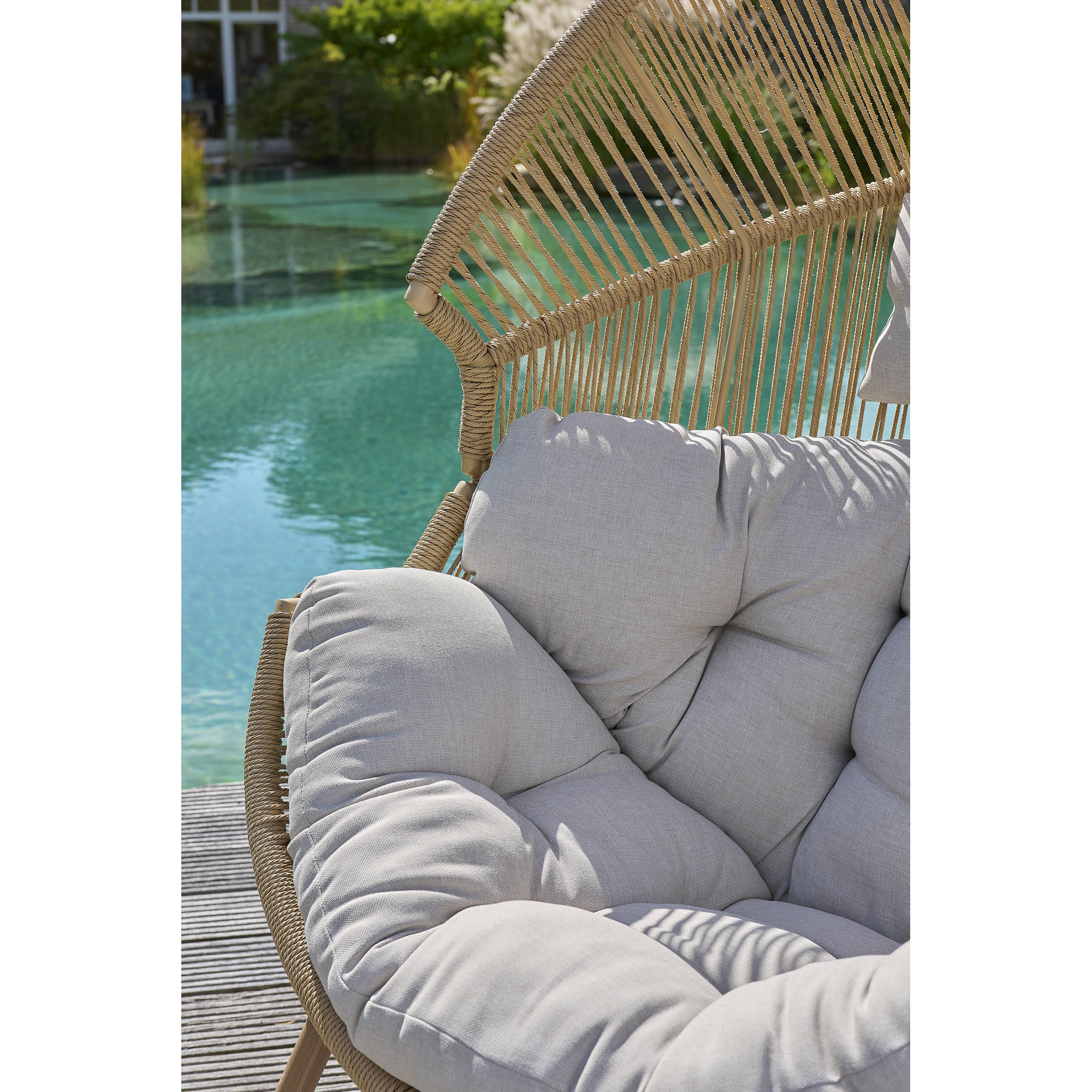 Lounge-Sessel 'Jolanda' braun 98 x 142 x 70 cm