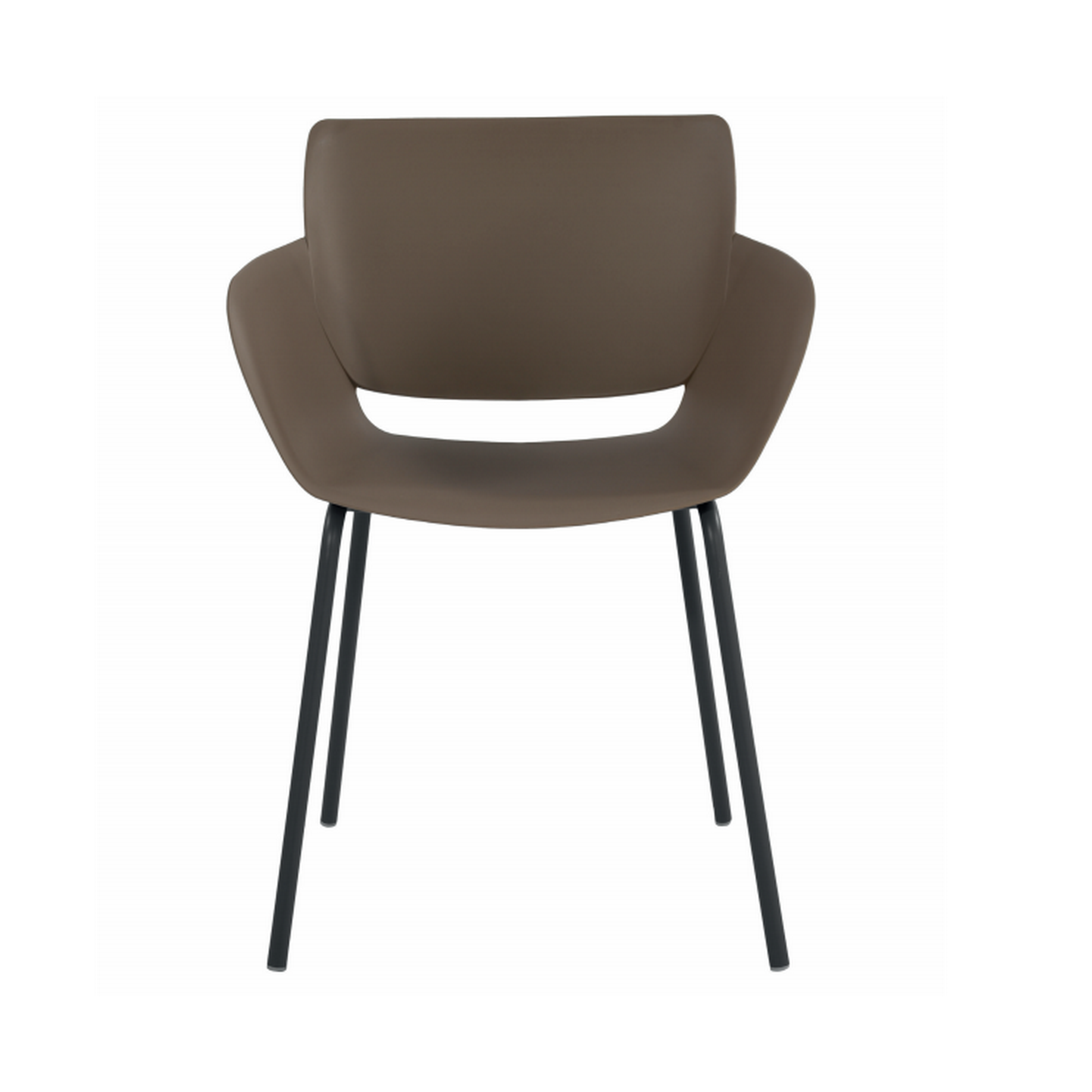 Gartenstuhl 'Silvie' Stahl braun 54 x 58 x 80 cm