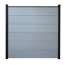Steckzaun 'BasicLine' silbergrau 180 x 180 cm