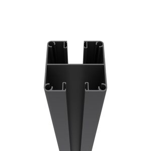 Pfosten 'Mix-it' Steckzaun Aluminium anthrazit 7 x 7 x 240 cm