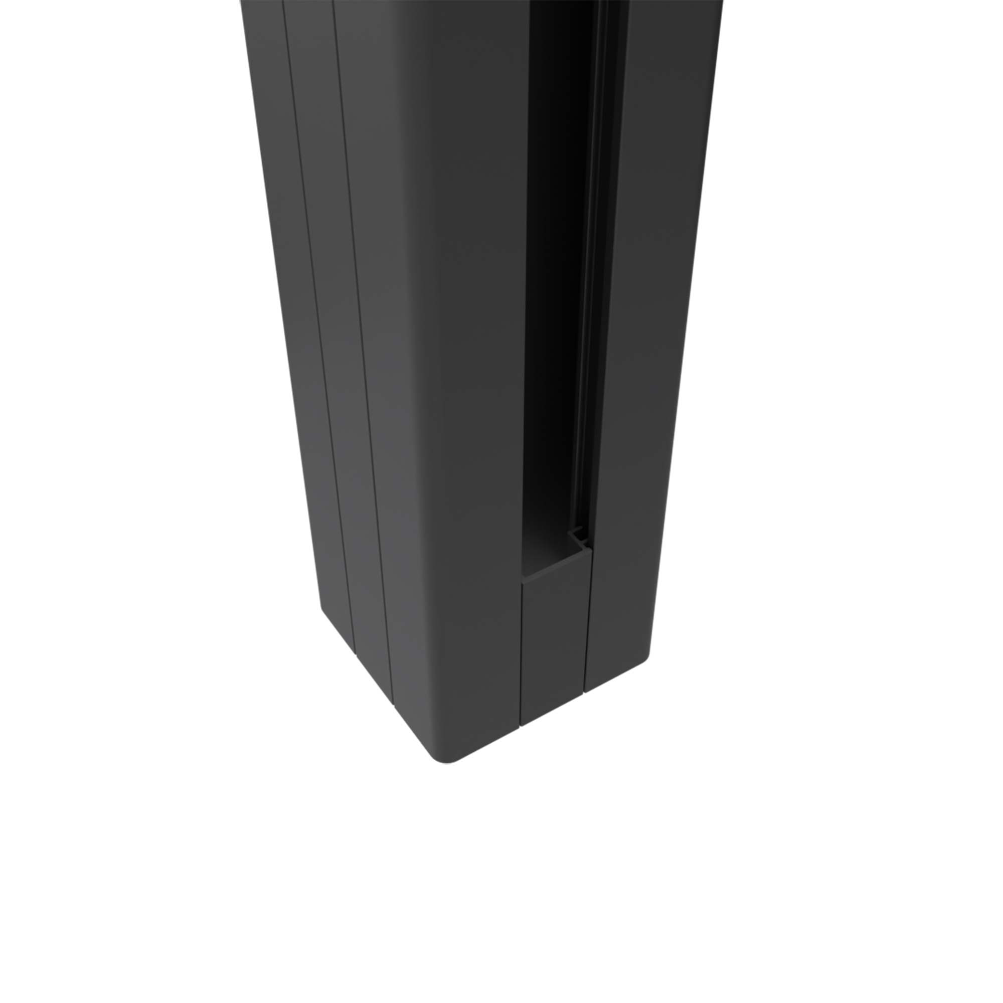 Pfosten 'Mix-it' Steckzaun Aluminium anthrazit 7 x 7 x 240 cm