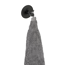 Doppel-Wandhaken 'Meleto' Edelstahl schwarz matt Ø 7 x 5 cm, Klebemontage