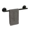 Badetuchstange 'Meleto' Edelstahl schwarz matt 40 cm, Klebemontage