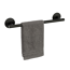 Badetuchstange 'Meleto' Edelstahl schwarz matt 40 cm, Klebemontage