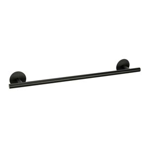 Badetuchstange 'Meleto' Edelstahl schwarz matt 60 cm, Klebemontage