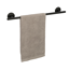 Badetuchstange 'Meleto' Edelstahl schwarz matt 60 cm, Klebemontage