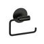 Toilettenpapierhalter 'Meleto' Edelstahl schwarz matt 13,5 x 5,5 x 11 cm, Klebemontage