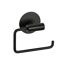 Toilettenpapierhalter 'Meleto' Edelstahl schwarz matt 13,5 x 5,5 x 11 cm, Klebemontage